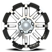 Vision 375 17x8.5 +18 5x139.7mm 108mm Gloss Black Machined Face