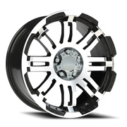 Vision 375 18x8.5 +25 5x127mm 78.1mm Gloss Black Machined Face
