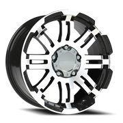 Vision 375 18x8.5 +18 5x139.7mm 108mm Gloss Black Machined Face