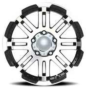 Vision 375 18x8.5 +18 5x139.7mm 108mm Gloss Black Machined Face