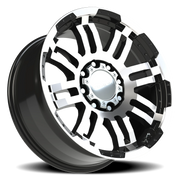 Vision 375 20x9 +0 8x165.1mm 125.2mm Gloss Black Machined Face
