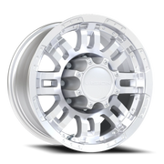 Vision 375 16x8 +0 8x165.1mm 125.2mm Silver