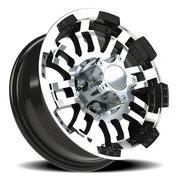 Vision 375 14x5.5 +0 5x114.3mm 83mm Gloss Black Machined Face