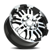 Vision 375 16x6.5 +45 6x130mm 84mm Gloss Black Machined Face