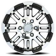 Vision 375 16x6.5 +45 6x130mm 84mm Gloss Black Machined Face