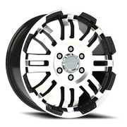 Vision 375 18x7.5 +55 6x130mm 78.4mm Gloss Black Machined Face