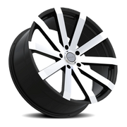 Elure 37 24x8.5 +30 5x114.3mm 73.1mm Black Machined