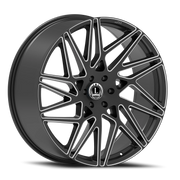 Luxxx Alloys 38 20x8.5 +31 5x108mm 73.1mm Gloss Black Milled