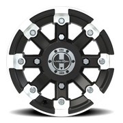 Vision 393 12x7 +3 4x156mm 131.1mm Matte Black Machined Lip