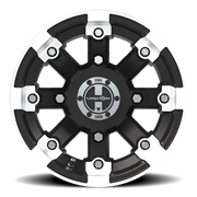 Vision 393 12x8 -10 4x156mm 131.1mm Matte Black Machined Lip