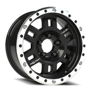 Vision 398 16x7 +0 5x120.65mm 83.3mm Gloss Black Machined Lip