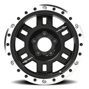Vision 398 16x7 +0 5x127mm 78.1mm Gloss Black Machined Lip