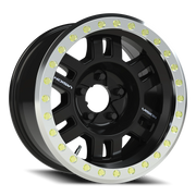 Vision 398 17x8.5 -15 5x139.7mm 110mm Gloss Black Machined Ring