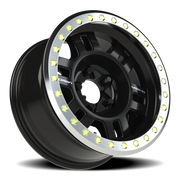 Vision 398 17x8.5 -15 5x139.7mm 110mm Gloss Black Machined Ring