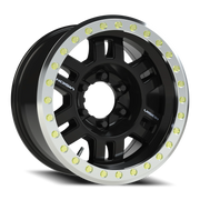 Vision 398 17x8.5 -15 6x139.7mm 110mm Gloss Black Machined Ring