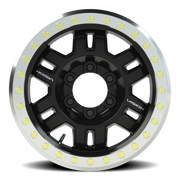 Vision 398 17x8.5 -15 6x165.1mm 110mm Gloss Black Machined Ring