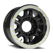 Vision 398 17x8.5 -15 8x165.1mm 130.8mm Gloss Black Machined Ring