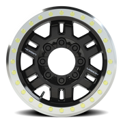 Vision 398 17x8.5 -15 8x165.1mm 130.8mm Gloss Black Machined Ring