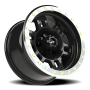 Vision 398 15x8 -19 5x127mm 78.1mm Gloss Black Machined Lip