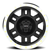 Vision 398 16x8 +0 5x114.3mm 83mm Gloss Black Machined Lip