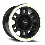 Vision 398 16x8 +0 5x127mm 78.1mm Gloss Black Machined Lip
