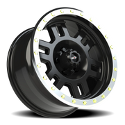 Vision 398 17x8.5 +0 5x114.3mm 83mm Gloss Black Machined Lip