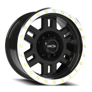 Vision 398 17x8.5 +0 5x139.7mm 108mm Gloss Black Machined Lip