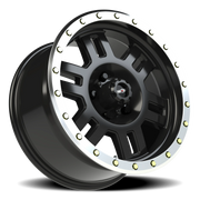 Vision 398 18x9 -12 5x127mm 78.1mm Gloss Black Machined Lip