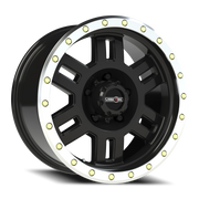 Vision 398 18x9 +0 5x139.7mm 108mm Gloss Black Machined Lip