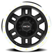 Vision 398 16x8 +0 6x139.7mm 110mm Gloss Black Machined Lip