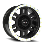 Vision 398 17x8.5 +0 6x139.7mm 106.2mm Gloss Black Machined Lip