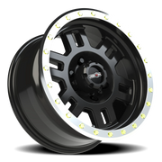 Vision 398 17x8.5 +0 6x139.7mm 106.2mm Gloss Black Machined Lip