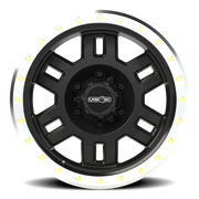 Vision 398 17x8.5 +0 6x139.7mm 106.2mm Gloss Black Machined Lip
