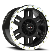 Vision 398 18x9 +18 6x135mm 87.1mm Gloss Black Machined Lip