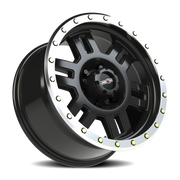 Vision 398 18x9 +18 6x135mm 87.1mm Gloss Black Machined Lip