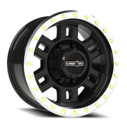 Vision 398 16x8 +0 8x165.1mm 125.2mm Gloss Black Machined Lip
