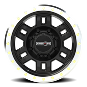 Vision 398 16x8 +0 8x165.1mm 125.2mm Gloss Black Machined Lip