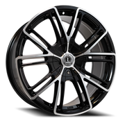 Luxxx Alloys 39 20x8.5 +31 5x115mm 78.1mm Black Machined Face