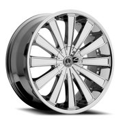 Luxxx Alloys 4 24x9.5 +15 5x115mm 74.1mm Chrome