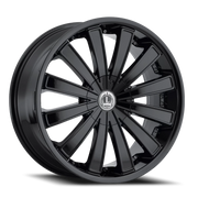 Luxxx Alloys 4 20x8.5 +35 5x112mm 74.1mm Gloss Black