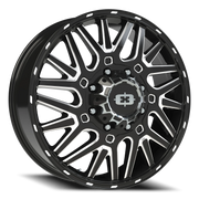 Vision 404 24x8.25 +104 8x210mm 154.3mm Gloss Black Milled