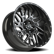 Vision 404 20x10 -25 5x127mm 78.1mm Gloss Black Milled Spoke