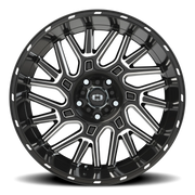 Vision 404 20x10 -25 5x127mm 78.1mm Gloss Black Milled Spoke