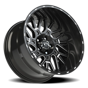 Vision 404 20x12 -51 5x127mm 78.1mm Gloss Black Milled Spoke