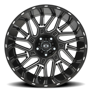 Vision 404 20x12 -51 5x127mm 78.1mm Gloss Black Milled Spoke
