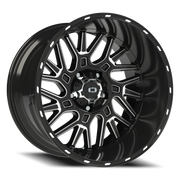 Vision 404 20x12 -51 5x139.7mm 108mm Gloss Black Milled Spoke