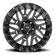 Vision 404 20x12 -51 5x139.7mm 108mm Gloss Black Milled Spoke