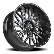 Vision 404 22x10 -19 5x139.7mm 108mm Gloss Black Milled Spoke