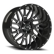 Vision 404 22x12 -51 5x139.7mm 108mm Gloss Black Milled Spoke