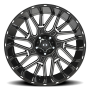 Vision 404 22x12 -51 5x139.7mm 108mm Gloss Black Milled Spoke